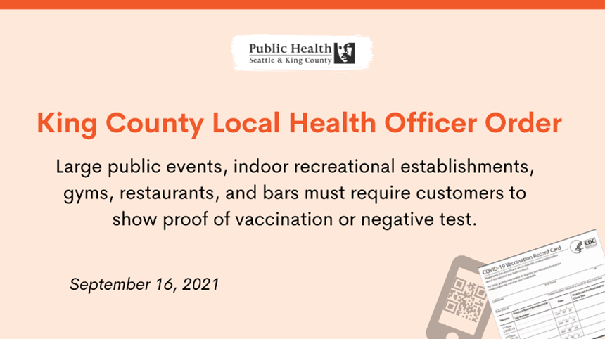 King County Local Health Officer Order 