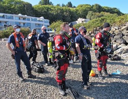 Water Rescue off shore near the 1600 block of Harbor Ave SW