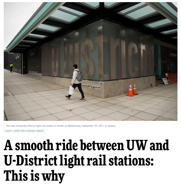 U District Light Rail station