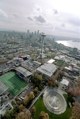 Aerial photo of Memorial Stadium