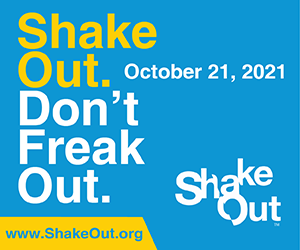 ShakeOut. Don't freak out. October 21, 2021. ShakeOut.org