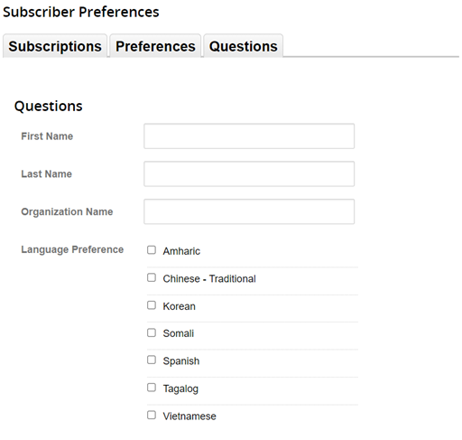 OLS Subscription Update