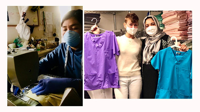 Refugee Artisan Initiative sews scrubs for Swedish