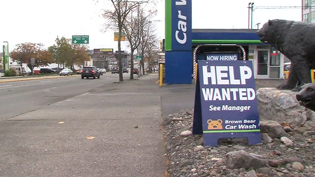 For hire sign in Seattle