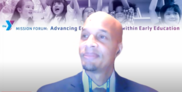 Dwane Chappelle speaking at the YMCA panel on Advancing Equity in Education and Early Learning 
