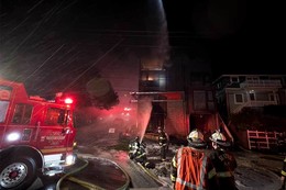 2-alarm fire at the 1300 block of West Newton Street