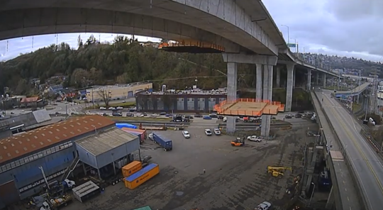 West Seattle Bridge | Work Platform Hoisting Time-Lapse