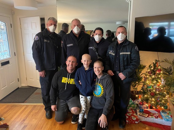Ladder 5 special visit to Ella who is battling cancer
