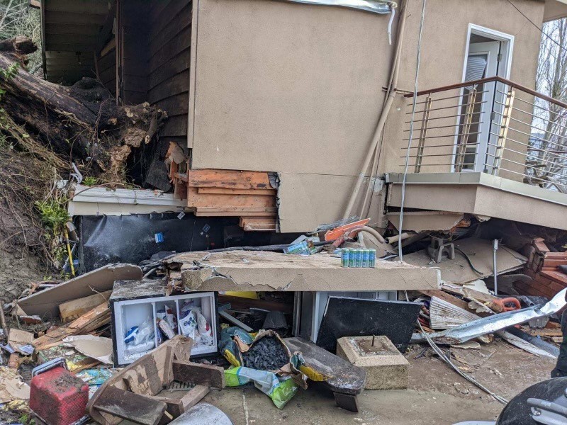 Landslide in Magnolia neighborhood