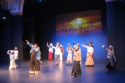 Atlantic Street Center youth perform a dance that honored the life and bravery of Harriet Tubman.