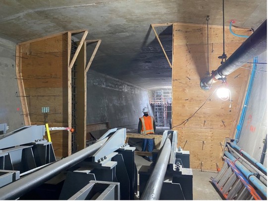 We have completed many of the 50+ forms that are needed for the concrete post-tensioning components. 