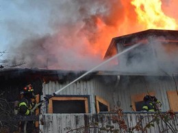 Vacant building fire