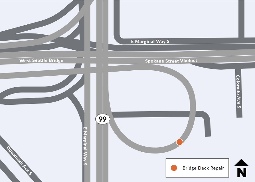 Location graphic courtesy of WSDOT.  