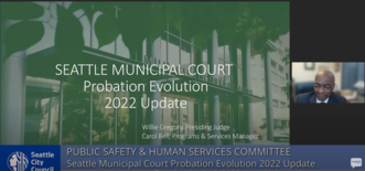 Screenshot of Probation Evolution City Council Presentation