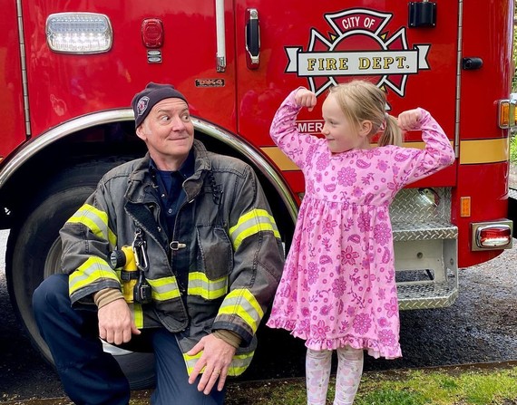 Engine 34 visits Meredith Madison YMCA