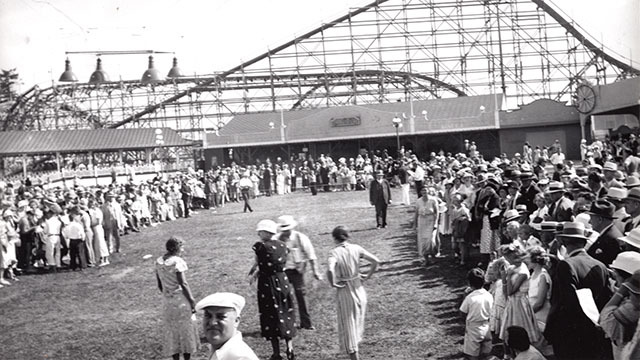 Old photograph of Playland amusement park