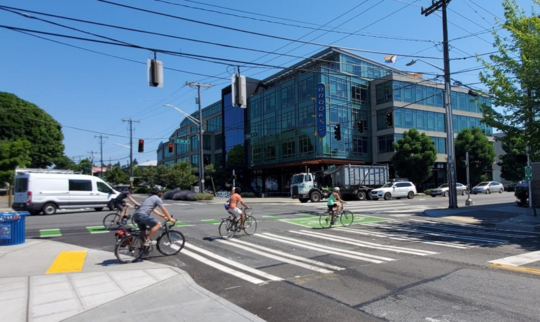 N 34th St Protected Bike Lanes