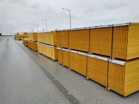 The components shown above will be used to build permanent inspection platforms inside the bridge’s girders. 