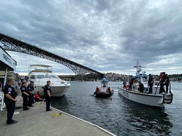 Water rescue off shore of Warren Ave North and Nickerson Street