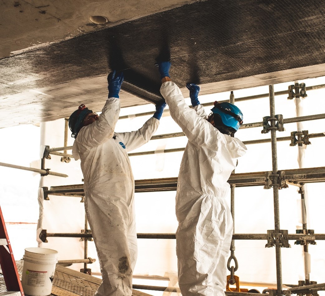 Crews updating bridge