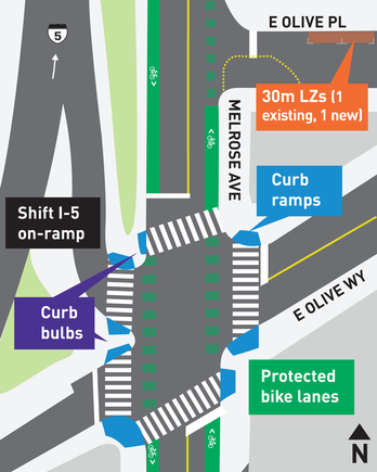 Olive Way intersection improvements