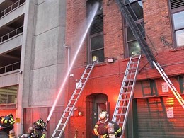 Fire in a commercial building at the 600 block of 1st Avenue