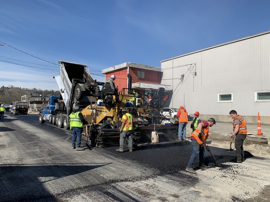 Paving in South Park.