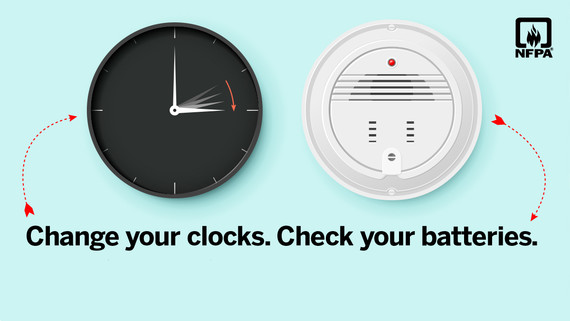 Test your smoke alarms and carbon monoxide detectors as you change the clocks for the end of daylight savings.