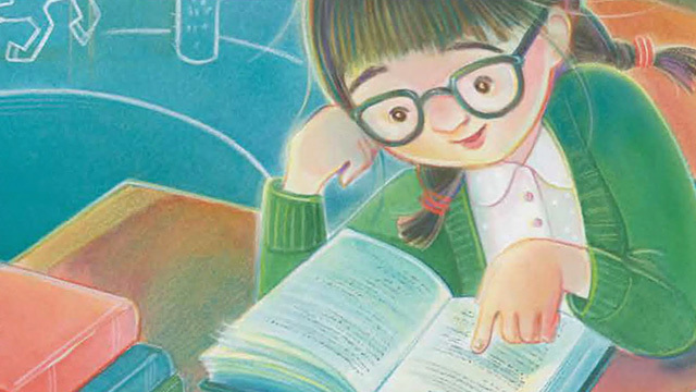 An illustration from "Library Girl"