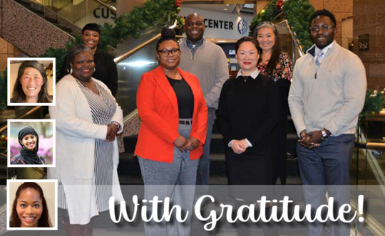 HSD senior leadership team photo and message of gratitude