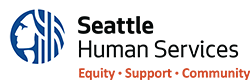 Seattle Human Services logo - Equity, Support, Community