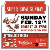 Bottleneck Super Bowl Sunday Promotional Ad