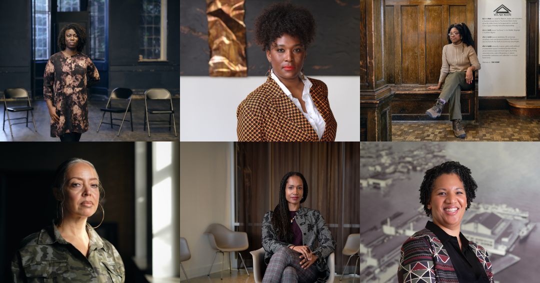 Portraits of women featured in a Black History Month blog