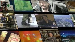 collage of tv screens showing different programs
