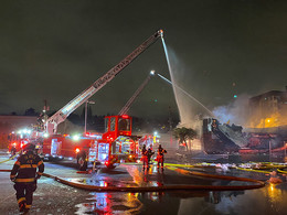 Vacant building fire at the former 7-Eleven at the 2000 block of Rainier Avenue South.