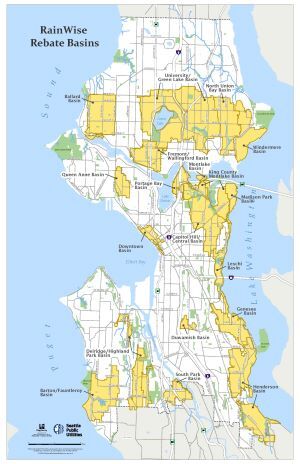 Map of RainWise eligible neighborhoods
