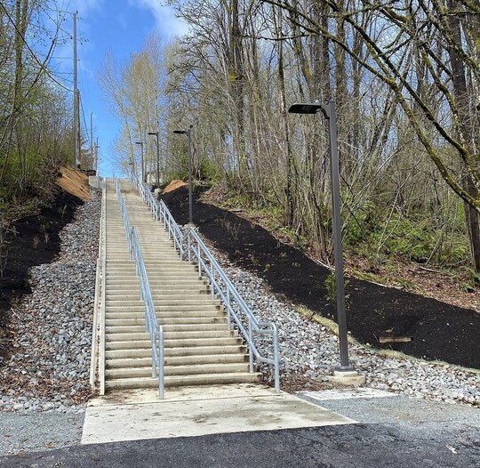 The newly-completed S Henderson Stairway (lower section). Photo: SDOT