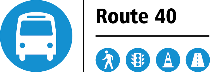 Route 40 Transit Plus Multimodal Corridor Logo