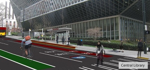 Bus shelter rendering