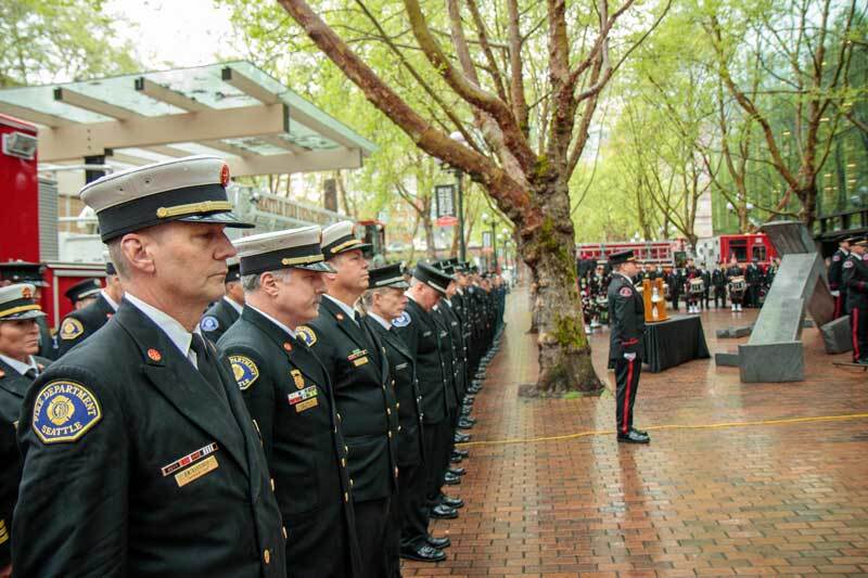 Seattle firefighters honoring their fallen
