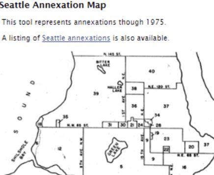 Seattle Annexation Map