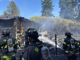 2-Alarm residential fire 300 block of NE 133rd St.