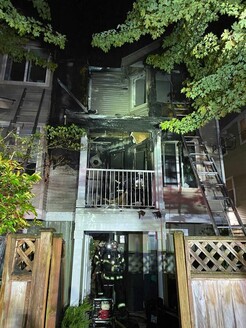 Fireworks likely caused a fire in a townhome in North Seattle