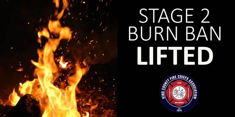 Stage 2 Burn Ban lifted in Seattle and King County
