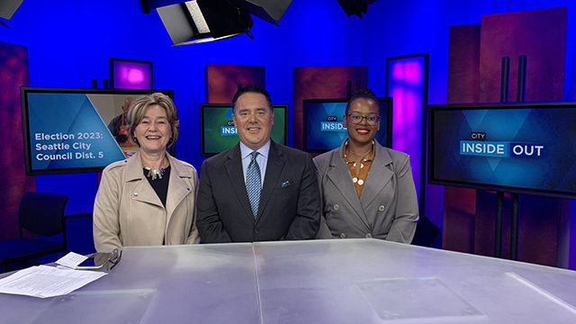 From left to right; Cathy Moore in tan jacket, Brian Callanan in dark suit, ChrisTiana ObeySumner in gray jacket