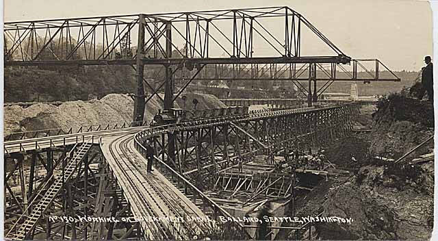 Ship Canal under construction in 1914