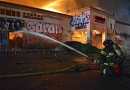 2-Alarm fire in a vacant commercial building in the Columbia City neighborhood