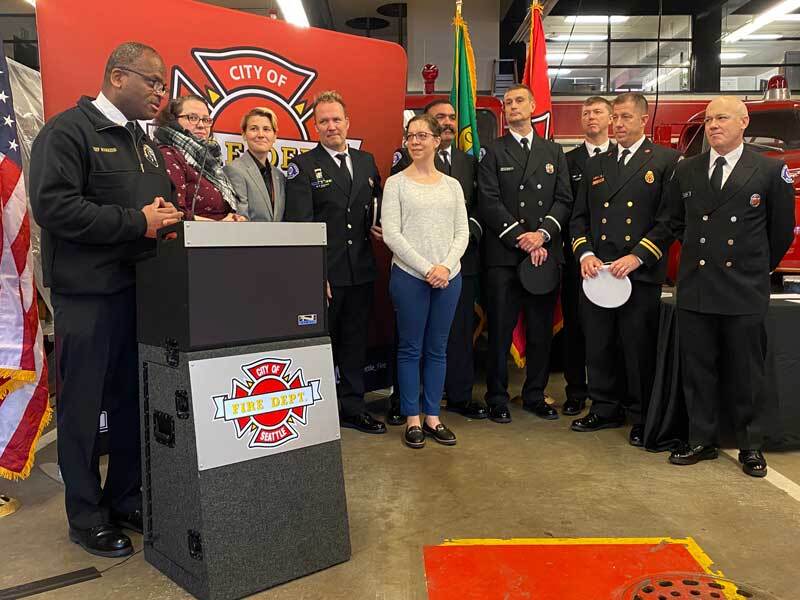 November promotional ceremony for firefighters and professional staff