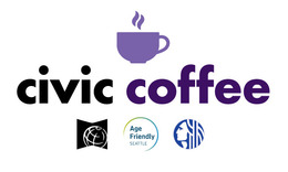 Age Friendly Seattle Civic Coffee logo with sponsors