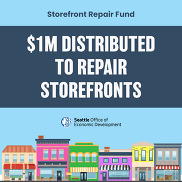 Storefront Repair Fund 1 million distributed to repair storefronts graphic 